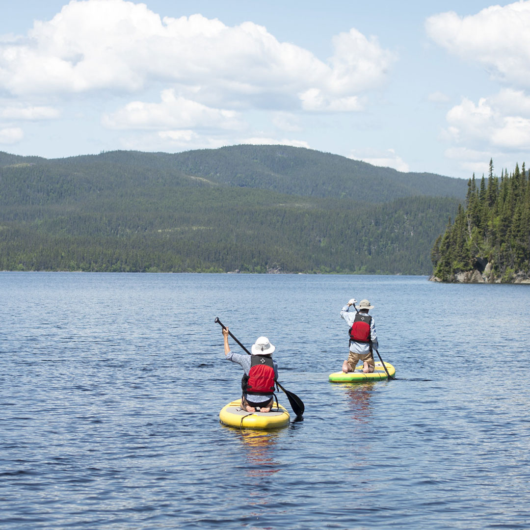 Paddle au lac Rapide